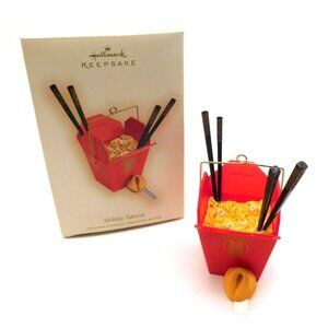 Hallmark Keepsake Holiday Chinese Takeout Christmas Ornament with Box 2007